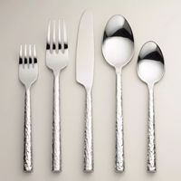 Ensemble de couverts en acier inoxydable finition noir mat, cuillères, fourchettes, couteaux, style américain moderne, écologique, passe au lave-vaisselle, forme oblongue