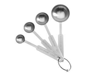 Venta al por mayor y fabricantes OEM Herramientas de medición con acabado en plata Cuchara medidora antigua vintage de acero Precio asequible - Product Image 6