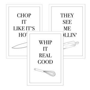 Juego de 3 Pósters de Canciones de Cocina de 20 x 30 cm para Decoración de Pared - Product Image 4