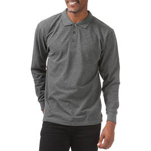 Nueva tendencia de moda para hombre, Premium Jersey de algodón, polos personalizados, Unisex, manga larga, cuello redondo, diseño estampado, tela de punto - Product Image 3