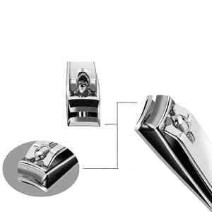 Juego de 2 Uds de cortaúñas de acero, acabado de esmalte, cortador de uñas, recortador de manicura, pedicura, cortaúñas con lima de uñas integrada - Product Image 5