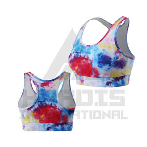 Sujetador deportivo de sublimación para mujer personalizable, precio al por mayor, Sujetador deportivo sublimado de alto soporte sin costuras - Product Image 1