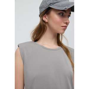 T-shirt sans manches pour femme Vatka, col rond décontracté, coupe régulière, taille 2XL XL, 100% modal, été, avec logo - Product Image 4