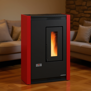 Estufa de Pellets LUISELLA 5.0 Bordeaux de 5 Estrellas, 5.1kW, Clase A+, Modelo 1292600 - Product Image 3