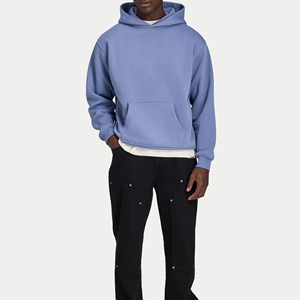 เสื้อฮู้ดดี้ผู้ชายไซส์ใหญ่ ผู้ผลิตจากปากีสถาน ทรงโอเวอร์ไซส์ ไหล่ตก ซิปยาวเต็มตัว แฟชั่นสตรีทแวร์ล่าสุด - Product Image 4