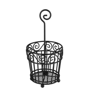 Latest Black Round Metal Wire Spoon Rest Cutlery Holder From Manufacturer & Exporter In India - Product Image 5