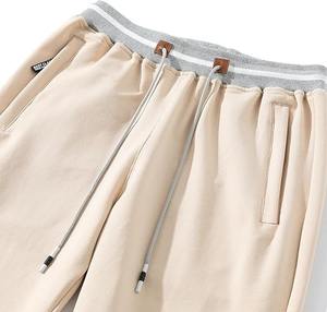 Pantalones rectos informales de nuevo estilo de calidad personalizada para hombre, lona ligera, plana con cierre de cordón parte delantera, servicio OEM - Product Image 6