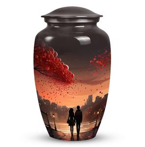 Urne de crémation en métal de qualité supérieure faite à la main pour adultes offrant confort dignité et hommage éternel aux êtres chers - Product Image 1