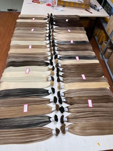 100% matière première russe cuticules complètes fond épais Double dessiné I Tip Extensions de cheveux cheveux humains brésiliens - Product Image 2