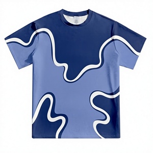 T-shirt Homme Col Rond Manches Courtes Coupe Droite 100% Coton Respirant Séchage Rapide Design Uni Décontracté Tissu 220g Vente en Gros - Product Image 1