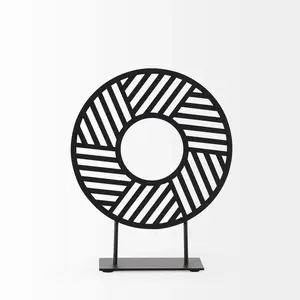 Escultura con acabado dorado de aluminio en forma de bola de nueva apariencia para Hotel, hogar, sala de estar, decoración de mesa, adorno de Metal para uso de regalos - Product Image 6