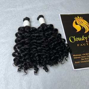 CDYHAIRVN Premium Eurasian Curl Bulk Human Hair Unprocessed Vietnamese Raw Virgin Hair Cuticle Aligned For Vendors - Product Image 3