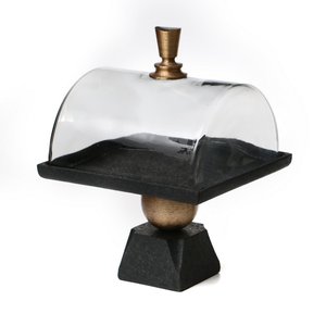 Metal Creamy <b>Cake</b> <b>Stand</b> <b>with</b> <b>Glass</b> <b>Dome</b> Elegant <b>Cake</b> Pastry Tray for Enhancing Party Decor - Product Image 3