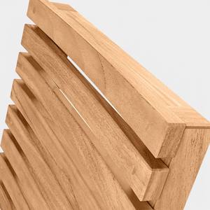 Chaise de salle à manger en teck moderne pour l'extérieur, dossier à lattes, meubles de jardin imperméables, chaise sans accoudoirs en bois massif pour patio, restaurant - Product Image 5