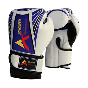 Gants de boxe Pro MMA pour les arts martiaux et les entraînements de boxe Gants de boxe Velcro personnalisables en cuir véritable de qualité supérieure - Product Image 1
