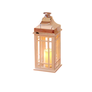 Portavelas de madera de gran calidad con farol colgante superior de Metal, farol decorativo elegante para el hogar para decoración navideña a bajo precio - Product Image 1