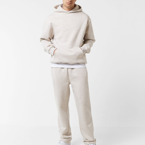 ชุดวอร์มผ้าฝ้ายโพลีเอสเตอร์2ชิ้นสำหรับผู้ชายชุดวอร์มกางเกงใส่วิ่งโอเวอร์ไซส์ - Product Image 1