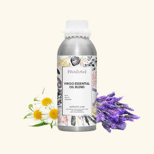 Mezcla de Aceites Esenciales 100% Puros con Signo Zodiacal Virgo para Aclarar y Reafirmar la Piel, con Frankincienso, Ylang-Ylang, Melaleuca y Geranio - Product Image 1