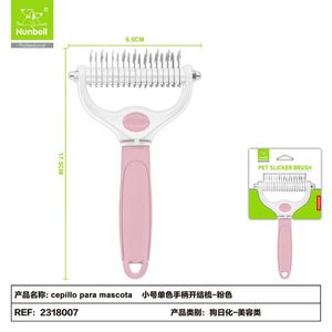 Brosse démêlante à poignée unique pour chiens et chats, pour l'élimination des nœuds, produit de toilettage pour animaux de compagnie, vente en gros - Product Image 1