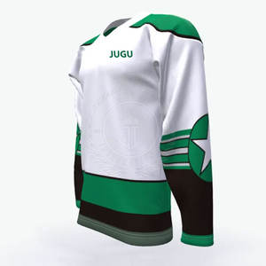 Jersey de Hockey sobre Hielo para Hombre de Talla Grande al por Mayor - 100% Poliéster, Tejido Transpirable, Colores Personalizables, Logotipo, Servicio OEM de Marca Privada - Product Image 3