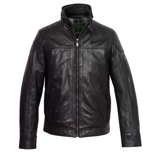 Vestes universitaires en cuir de haute qualité personnalisées, manches en cuir, logo sur le devant, imperméables, coupe-vent, service OEM, style urbain, hiver - Product Image 1