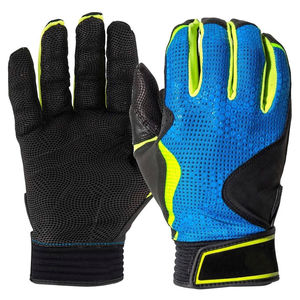 Wholesale Supplier Professional Baseball <b>Batting</b> Gloves Factory Direct Custom Logo Private Label Leather Ambidextrous Hook Loop - Product Image 4