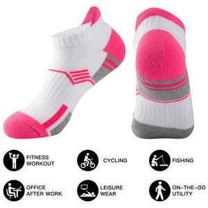 Calcetines de verano de corte bajo para rendimiento atlético para hombre, Calcetines antideslizantes de silicona a la moda, calcetines tobilleros para mujer, a la moda y con estilo - Product Image 2