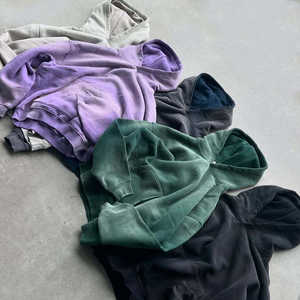 Sudadera Extra Grande de Peso Pesado, Tejido de Felpa, Color Sólido, Primavera, Estampado Personalizado, Mangas Largas, Lavada y Decolorada por el Sol - Product Image 1