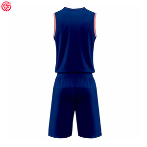 Uniformes de Baloncesto de Manga Corta de Alta Calidad, Cómodos, con el Mejor Diseño, Color Rojo, 100% Poliéster, de Secado Rápido - Product Image 4