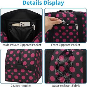 Sac de sport unisexe pour voyage et gym, grande capacité, sac de transport pour la remise en forme avec plusieurs poches et sangle - Product Image 6