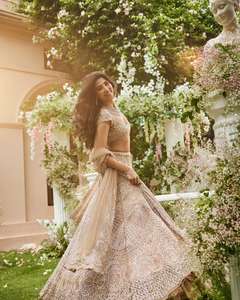 Beautiful Wedding Lahenga With Beautiful Heavy <b>Sequins</b> Work ,Heavy Dori - Product Image 2