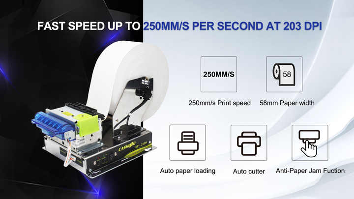 Cashino KP-210H Kiosk Thermal Ticket Printer - 24V, 2 Inch