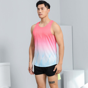Racing <strong>Running</strong> Vest Gym Wear Summer Clothes for Men Weightlifting <strong>Running</strong> <strong>Singlet</strong> Dry Fit Workout Tank Top Athletic Wear Men - Product Image 5