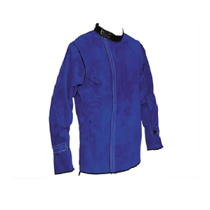 Veste bomber unisexe en cuir véritable imperméable et coupe-vent de qualité supérieure pour la soudure, résistante et de qualité industrielle - Product Image 3