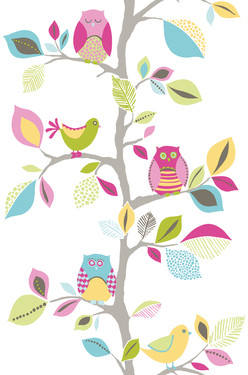 coloured pink white green