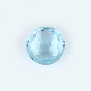Topacio azul redondo, piedras preciosas sueltas naturales, curación del nacimiento, fabricación de joyas semipreciosas de alta calidad superior, piedra de cristal de Topacio azul - Product Image 2