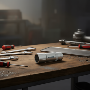 Hazet <b>12</b>-<b>Point</b> Long Square <b>Socket</b> 1/2'' with Traction Profile and Knurling - Product Image 3