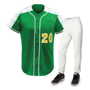 Juego de uniformes de béisbol sublimados producidos en fábrica al por mayor con nombres y números impresos personalizados para equipos de clubes o escuelas - Product Image 4