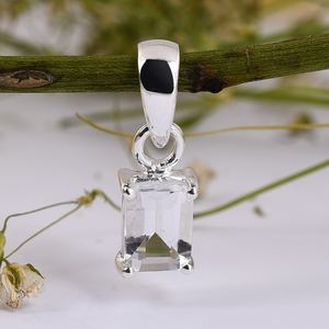 Colgante de Plata de Ley 925 hecho a mano con piedras preciosas naturales Zirconia cúbica encanto de oro amarillo Regalo De Joyería Al por mayor para ella - Product Image 5