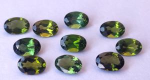 Turmalina Verde Natural Corte Oval 5x7mm Facetado Super Top Calidad AAA - Product Image 5