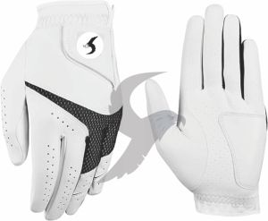 Gant de golf de qualité supérieure |   100% cuir de cabretta |   Gants de golf cool pour hommes |   Sensation et performance sérieuses |   Gants de golf pour homme, main gauche - Product Image 1