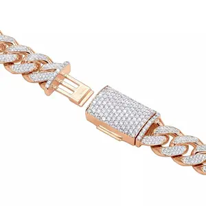 Latest Arrived Beautiful Unique Design 100% Natural and Lab Grown IGI - GIA Certified Diamond Cuban Link Chain for Bulk Buyers