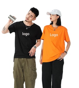 T-shirt unisexe à col rond personnalisé en usine T-shirt personnalisable décontracté tricoté respirant 100% coton de haute qualité pour hommes - Product Image 2