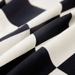<b>Black</b> And White Checkered Fitted <b>Sheet</b> Geometric Pattern Elastic Fit All Season Home <b>Bedding</b> Adults Size - Product Image 4
