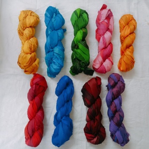 Rubans en soie professionnelle japonaise, 17mm, en soie cchari de couleurs vives et vibrantes, adapté aux magasins de fils et de fibres - Product Image 2