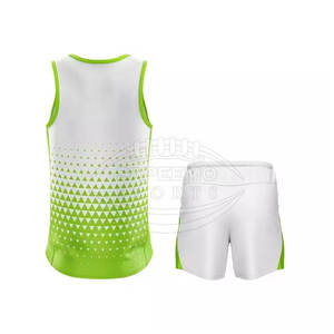 Conjunto de Uniforme de Atletismo Personalizado, Duradero, de Secado Rápido, 100% Poliéster, para Torneos Escolares y de Club, Colores y Logotipo Personalizados - Product Image 5