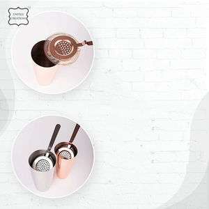 Wholesale Best Quality Custom Fine Mesh Stainless Steel Cocktail Strainers <b>Bar</b> Tool <b>Set</b> in Metal Material - Product Image 6