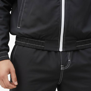 Nuevo Conjunto de Chaqueta y Pantalón Cortavientos de Nailon Tejido con Logotipo Personalizado OEM 2025, Conjunto de Dos Piezas para Hombre, Ropa Casual - Product Image 3