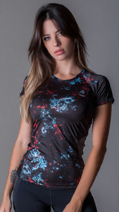 T-shirt à épaules dénudées pour femmes, blanc, vêtements de sport, hauts de sport, t-shirt de fitness pour femmes, t-shirt d'exercice - Product Image 2