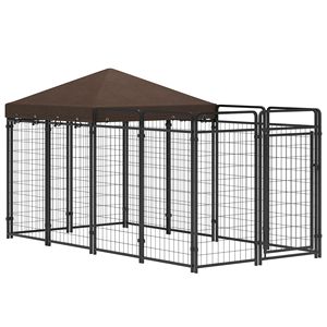 Caseta de Lujo para Perros XXL de Acero Inoxidable, Jaula Grande para Exterior con Diseño Cuadrado y Estilo Animal para Cría de Marca - Product Image 4